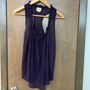 Purple Sheer Top